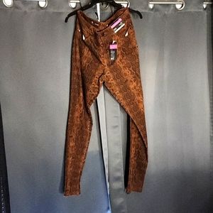 Snake print pants